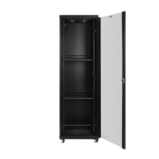 Network Cabinet 42U 600W x 1000D Glass/Solid