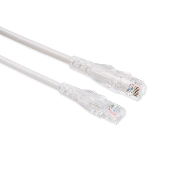 1m Cat6A Unshielded Patch Cable - White