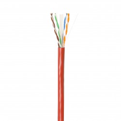 Cat 6 Unshielded LSZH Solid Cable - 305m - Red