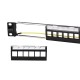 24-Port Angled Patch Panel Shielded - Unloaded