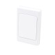 Australian Style Blank Flush Plate - White